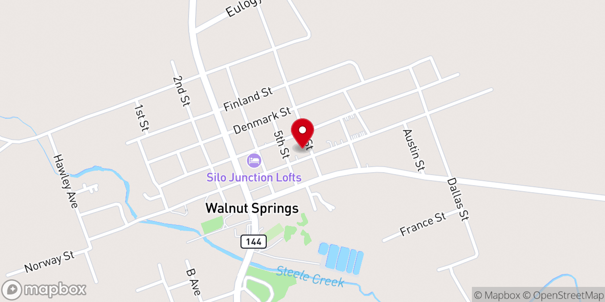 Map showing location of Maranatha Walnut Springs