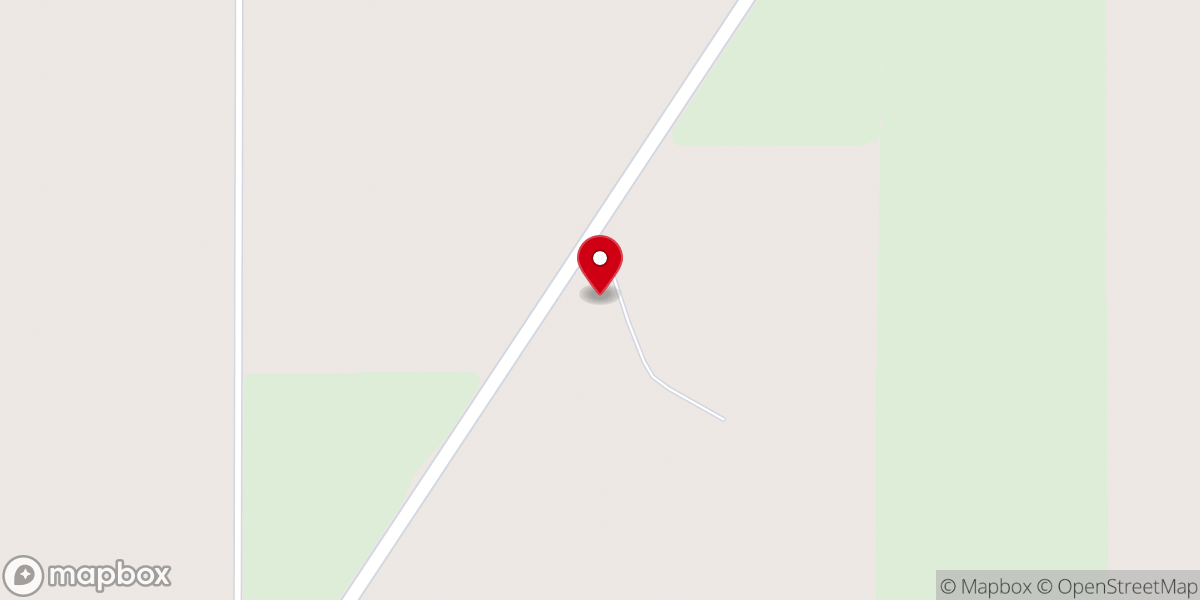 Map showing location of Pine Ridge Baptist Church