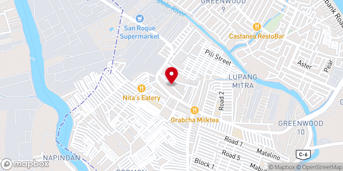 Map showing location of Blue Ridge Bible Baptist Church - Pasig Outreach