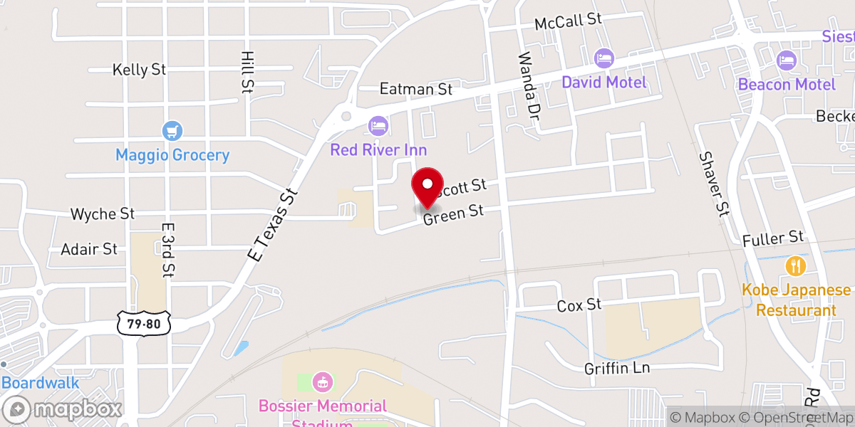 Map showing location of Old Union Baptist Church