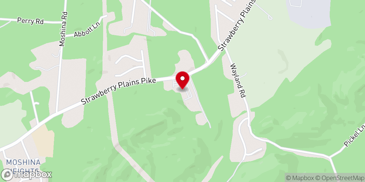 Map showing location of Mount Harmony Baptist Church