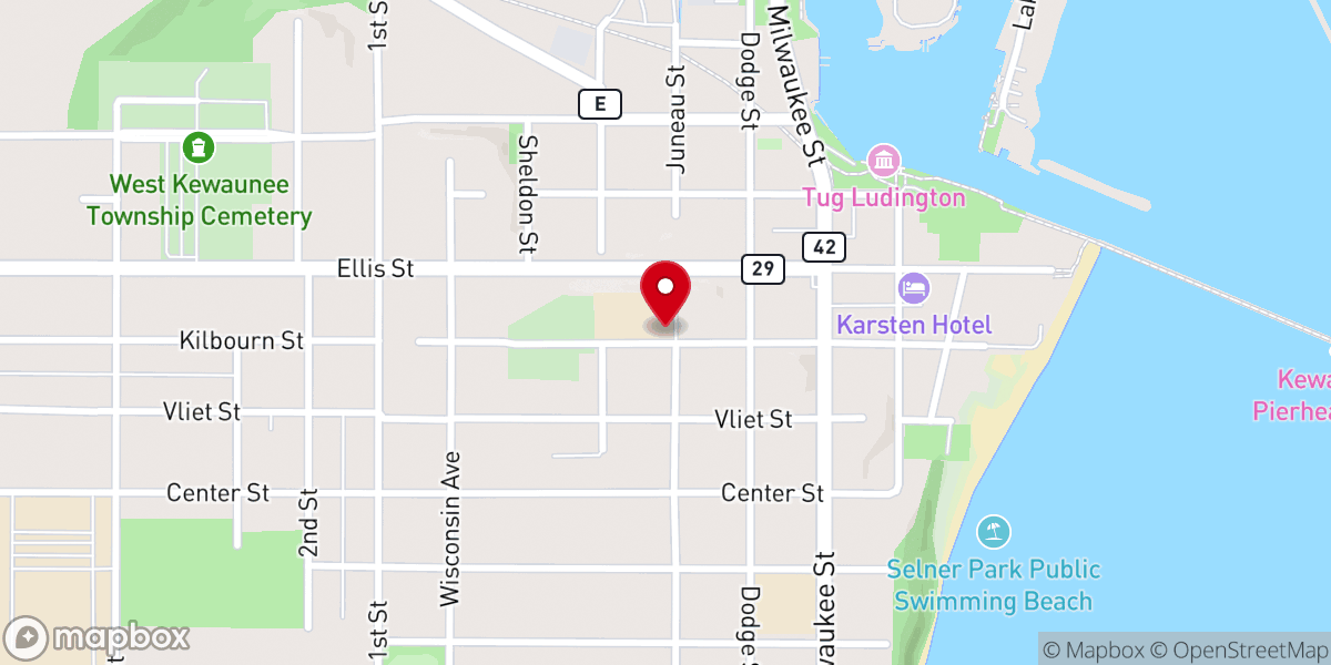 Map showing location of Holy Rosary Child Care