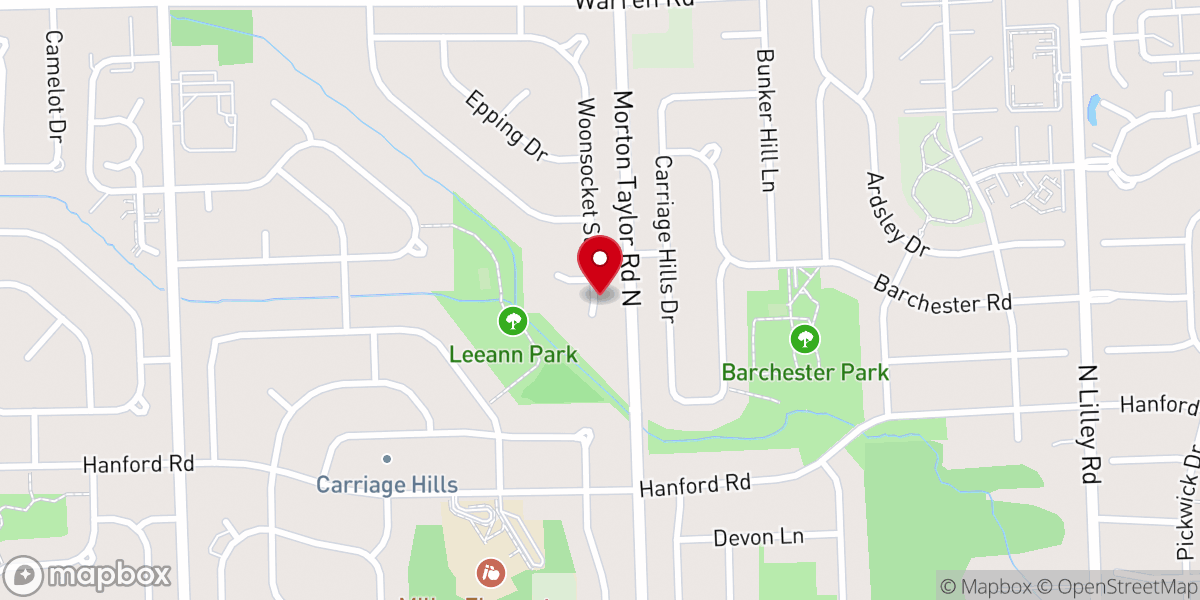 Map showing location of Plymouth Christian Fellowship Inc