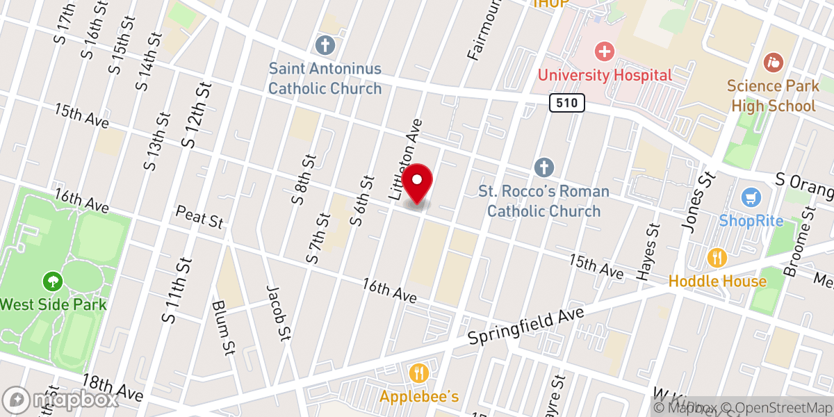 Map showing location of Calvary Evangelistic Assembly
