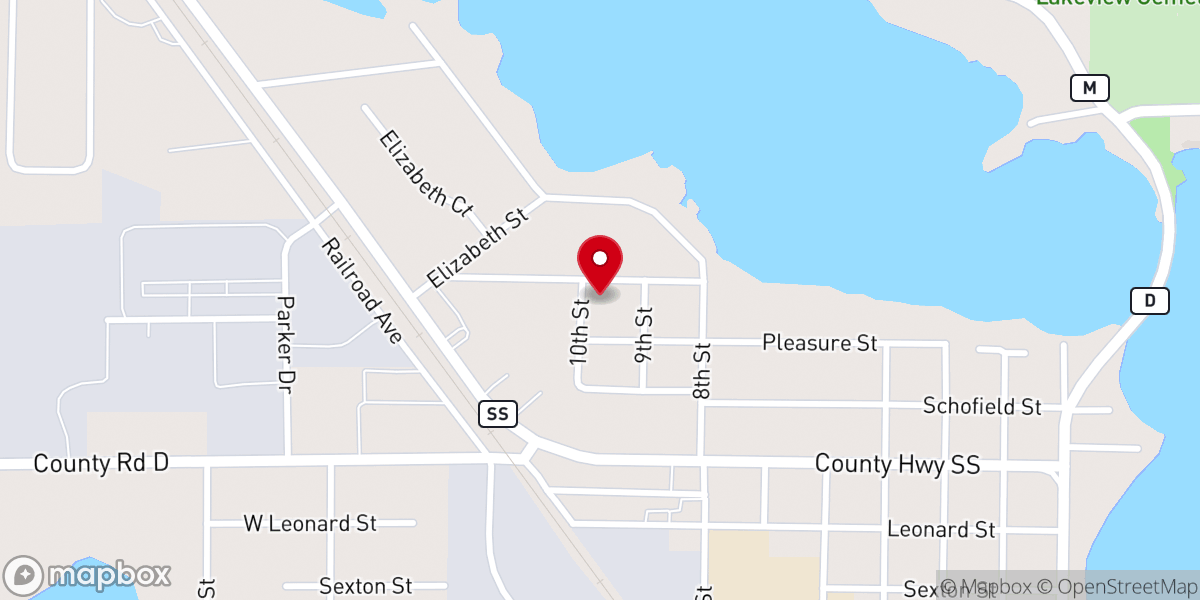 Map showing location of Erickson John S