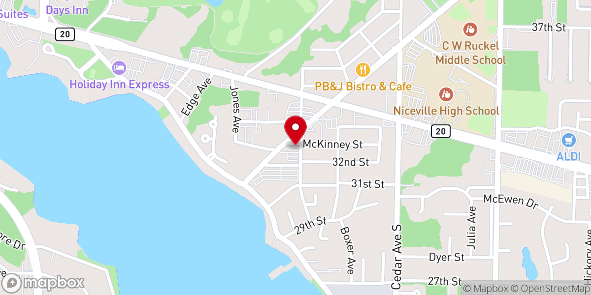Map showing location of Crosspoint White House/ Kid2Kid Foster Closet