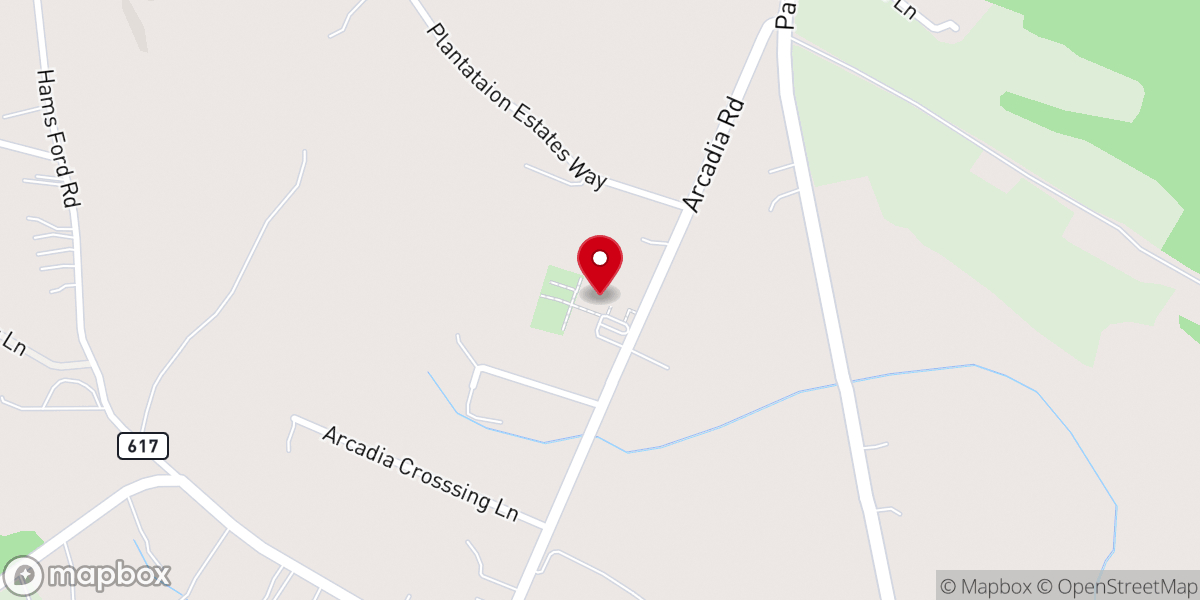 Map showing location of Beulah Baptist Church Woodford VA