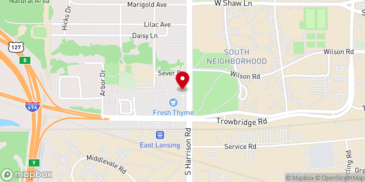 Map showing location of University United Methodist Church