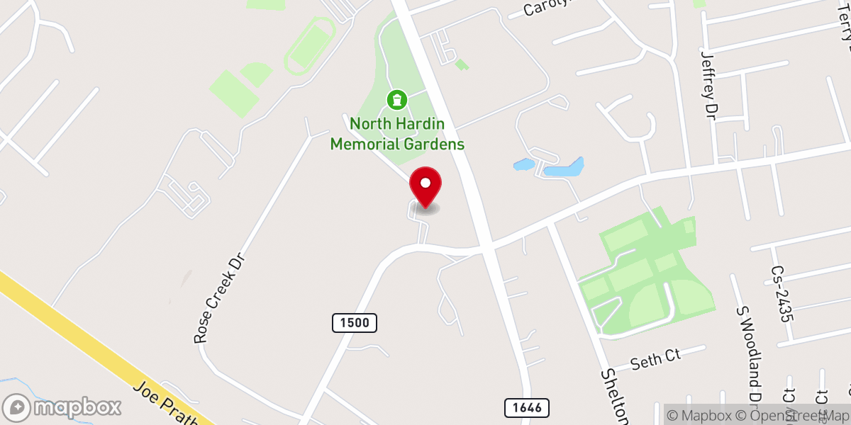 Map showing location of Stovall United Methodist Church