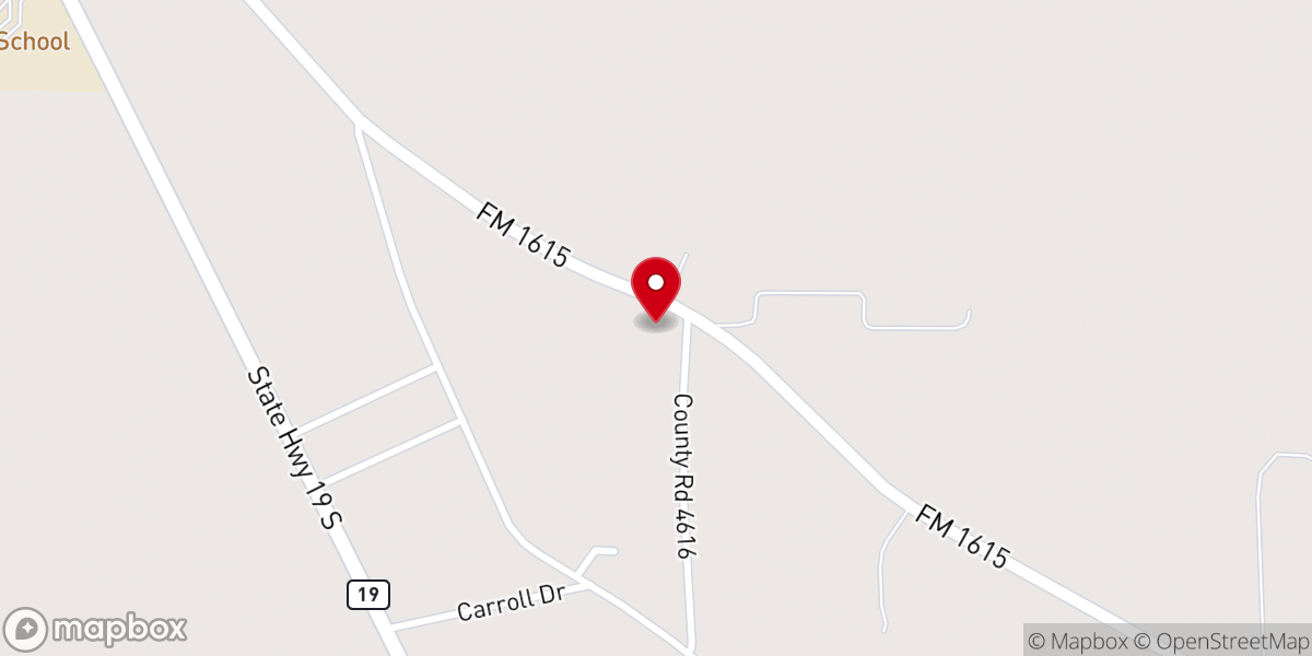 Map showing location of Lee Spring Church