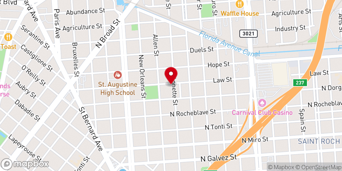 Map showing location of Intimate Word Fellowship