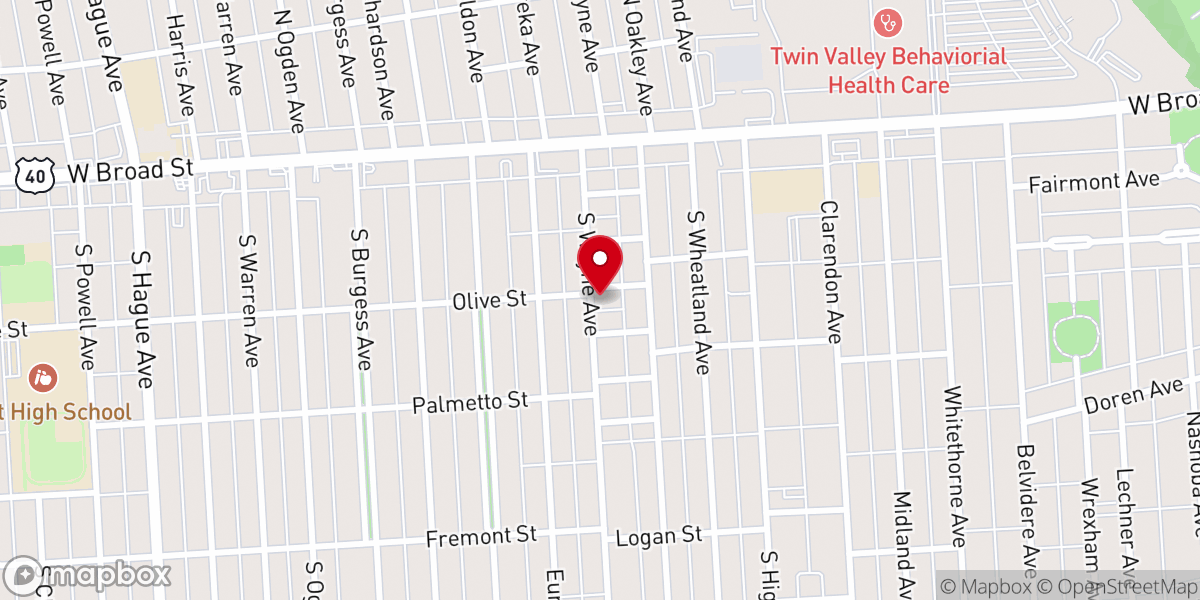 Map showing location of Highway Church of God