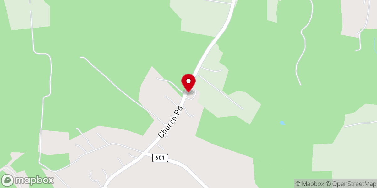 Map showing location of Union Grove Baptist Church