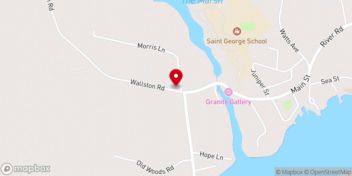 Map showing location of Tenants Hbr Baptist Church Parsonage
