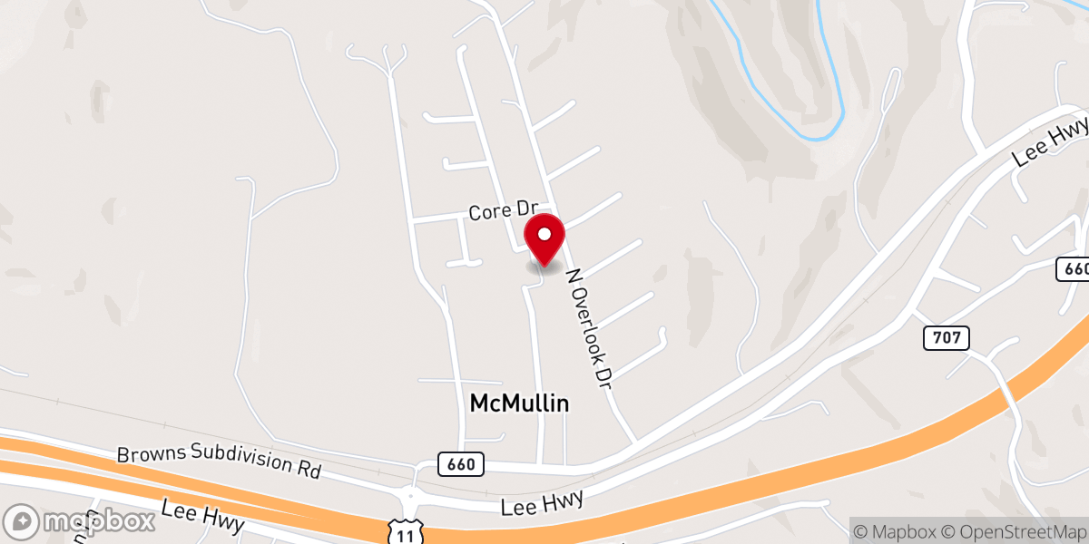 Map showing location of Gethsemane Baptist Church