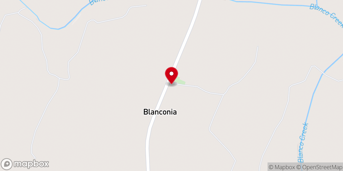 Map showing location of Baptist Church