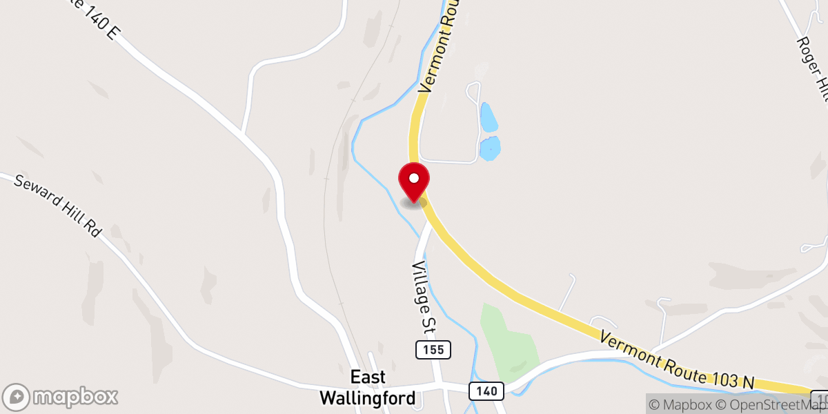 Map showing location of Jiffy Mart