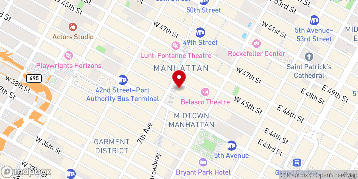 Map showing location of Redeemer Downtown Office