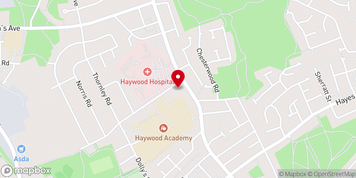 Map showing location of St Werburgh's Church