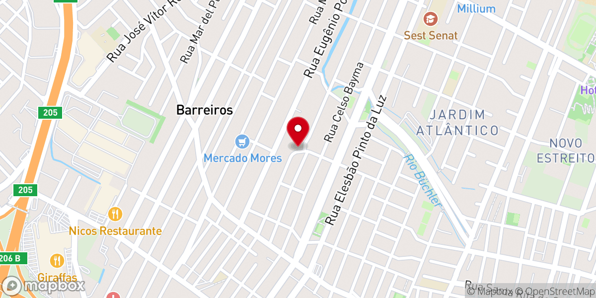 Map showing location of Assembleia de Deus | Jardim Atlântico