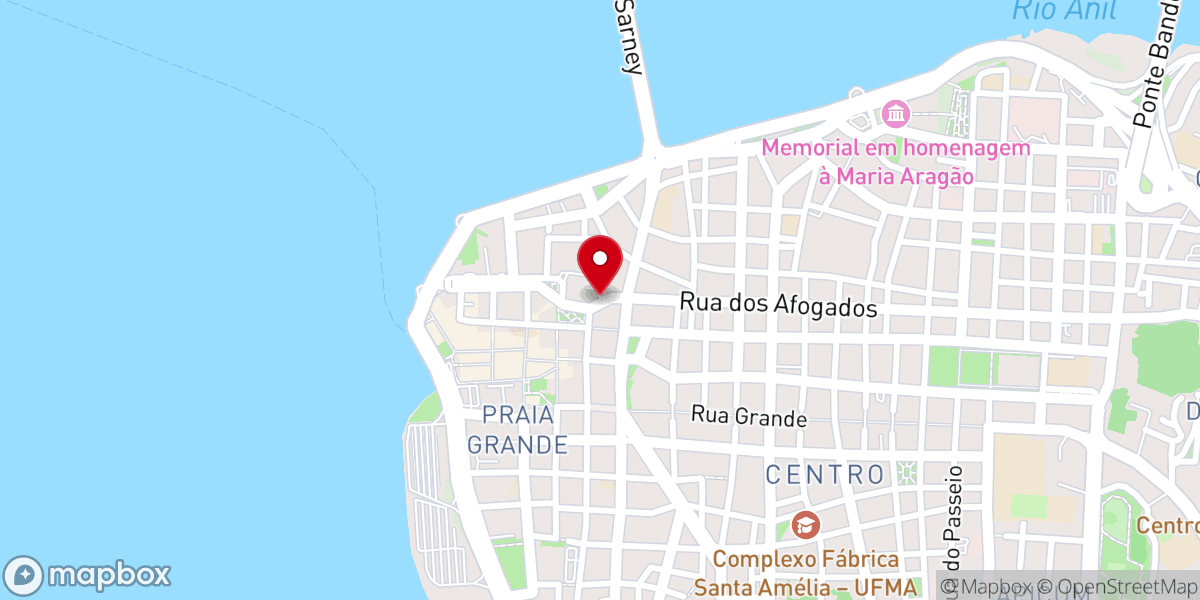 Map showing location of Cúria Metropolitana - Arquidiocese de São Luís do Maranhão