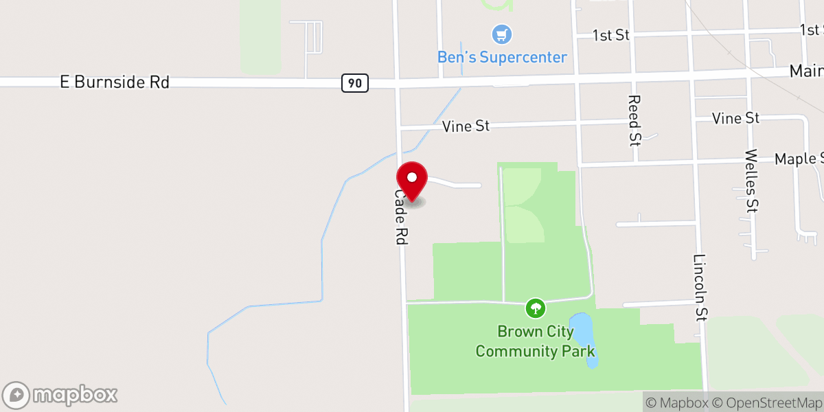 Map showing location of Sacred Heart Parish