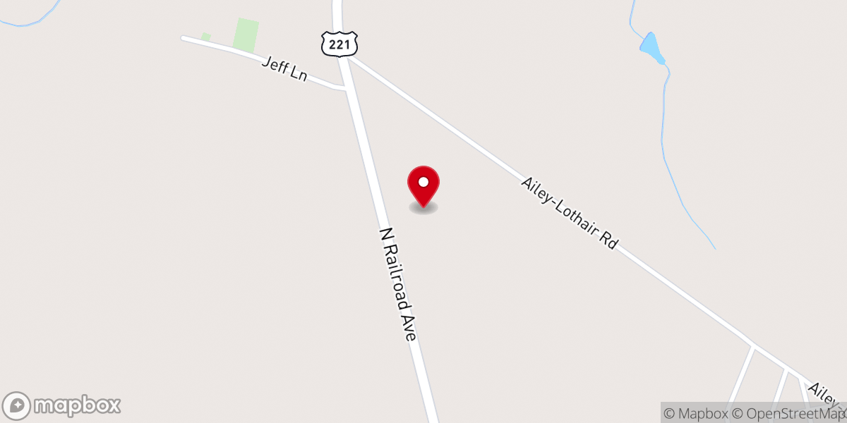 Map showing location of Mt. Vernon Pentecostal Church