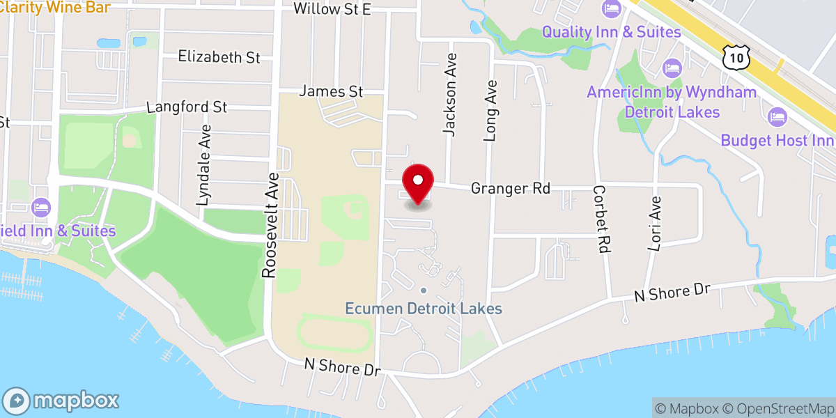 Map showing location of Trinity Lutheran Church-ELCA