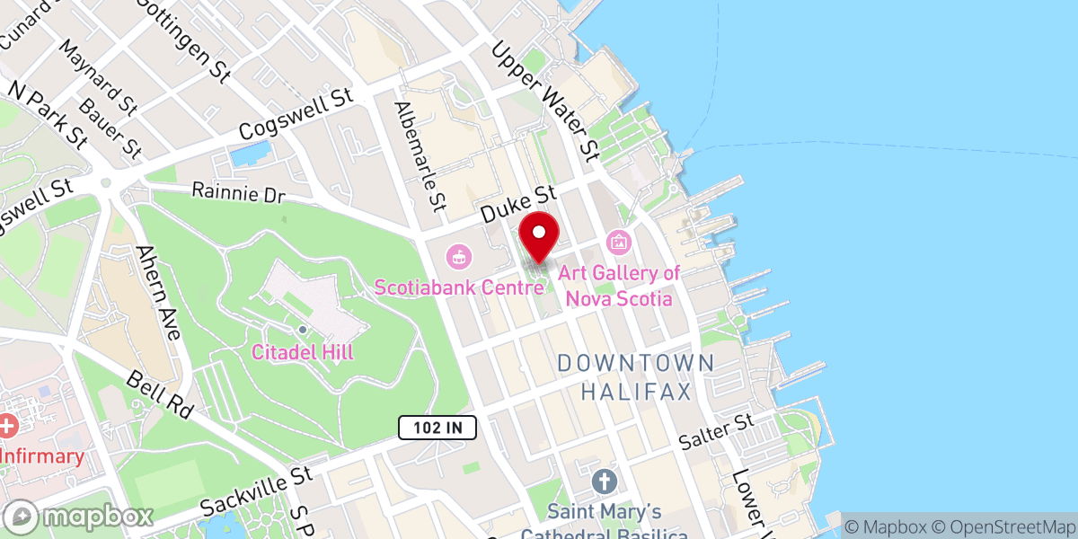 Map showing location of Grand Parade