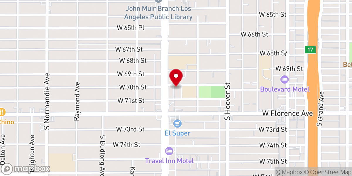 Map showing location of St Raphael's Catholic Church