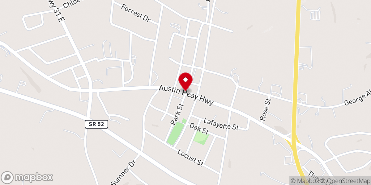 Map showing location of Millers Chapel