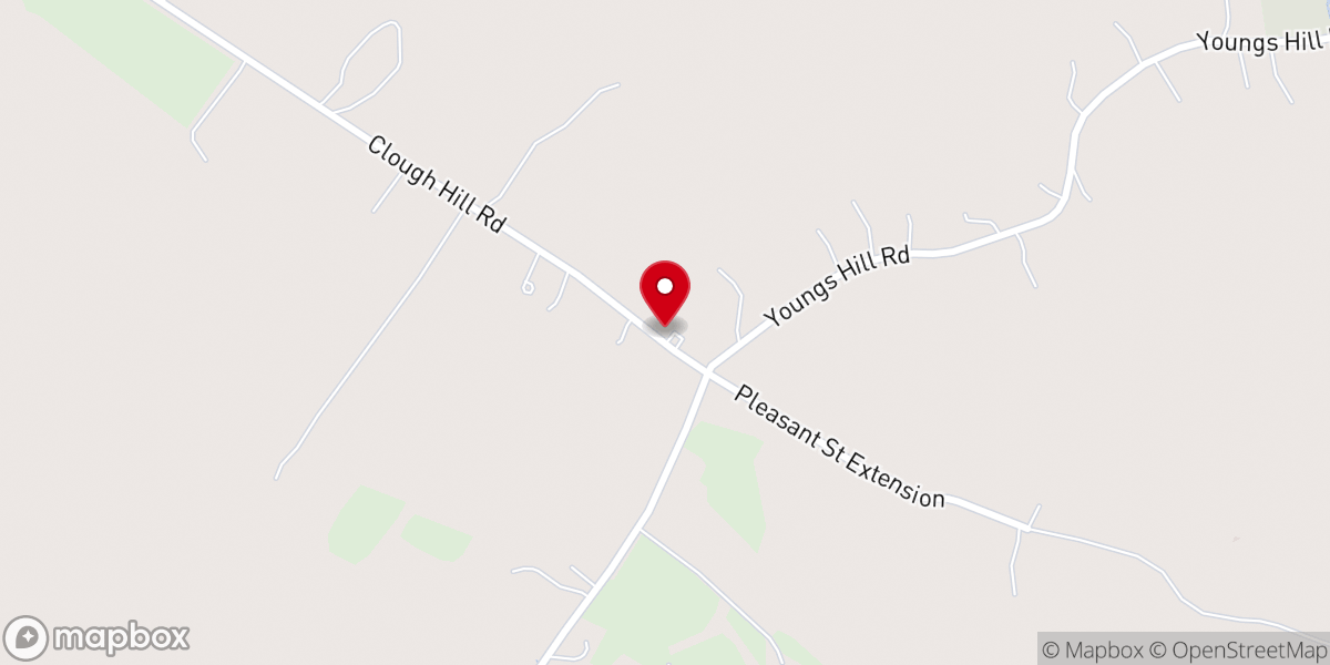Map showing location of Freewill Baptist Church
