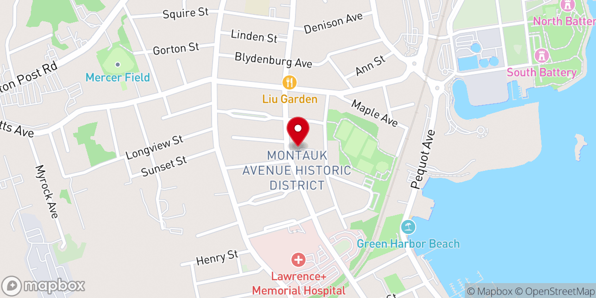 Map showing location of Harkness Chapel