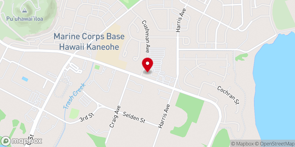 Map showing location of MCBH Chapel