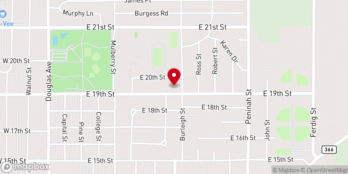 Map showing location of Redeeming Grace Bible Church