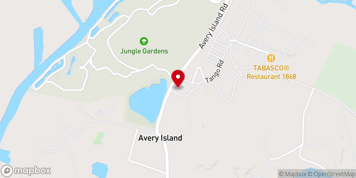 Map showing location of McIlhenny Company Corporate Office