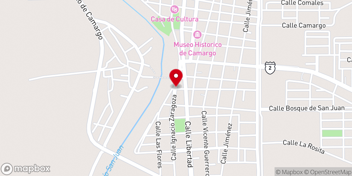 Map showing location of Templo Rios De Agua Viva