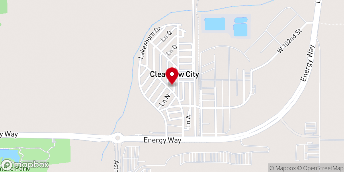 Map showing location of Clearview City Rental Comm