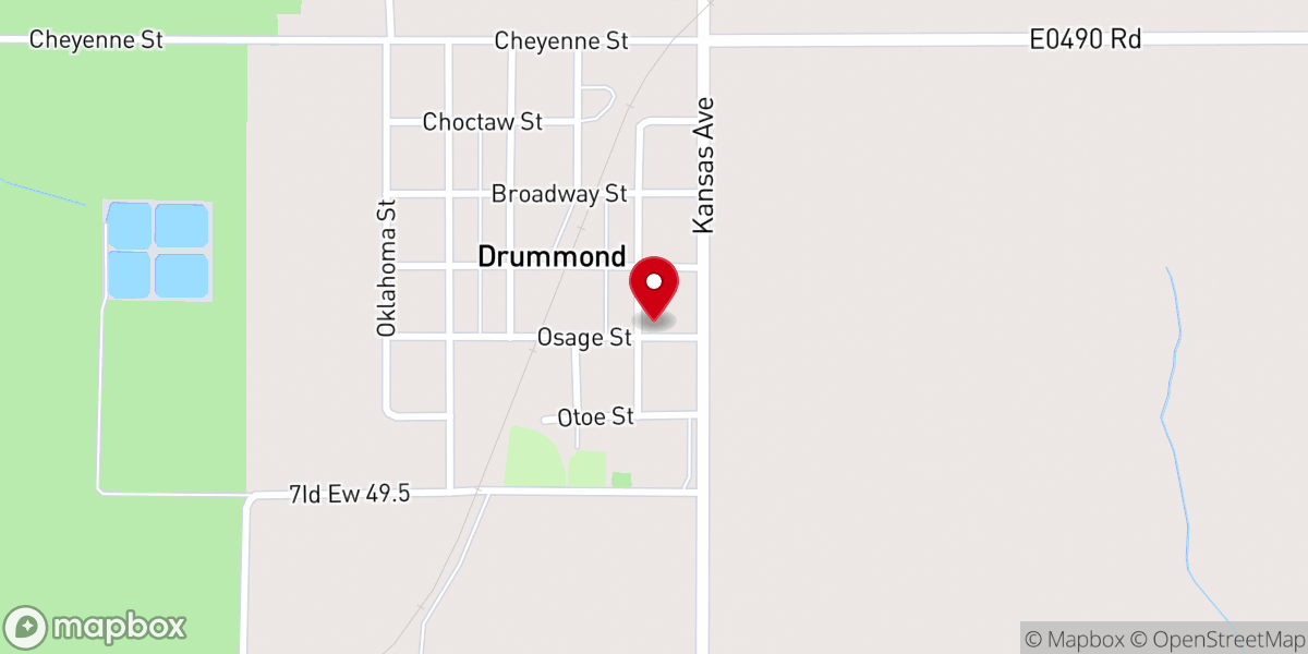 Map showing location of United Church of Christ