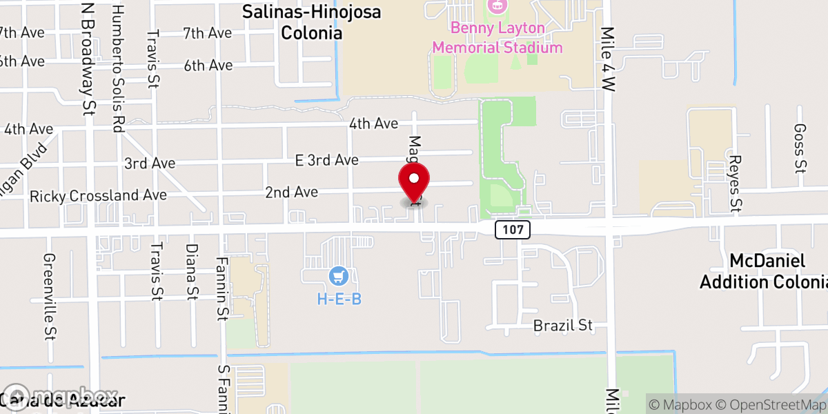 Map showing location of The Door Christian Fellowship Elsa