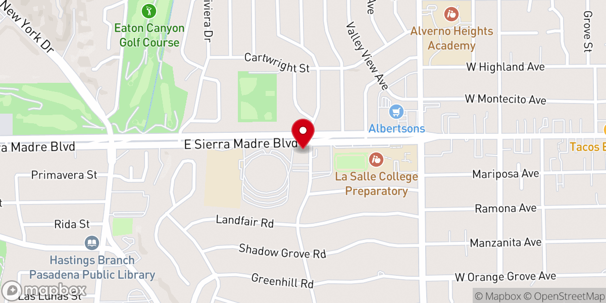 Map showing location of Living Waters Church