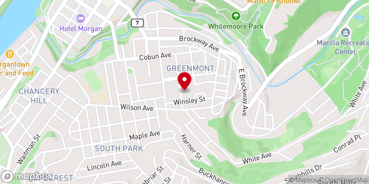 Map showing location of Jones United Methodist Church