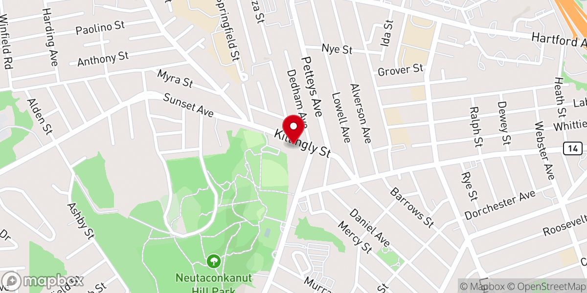 Map showing location of Vision and Fraternity Ministries