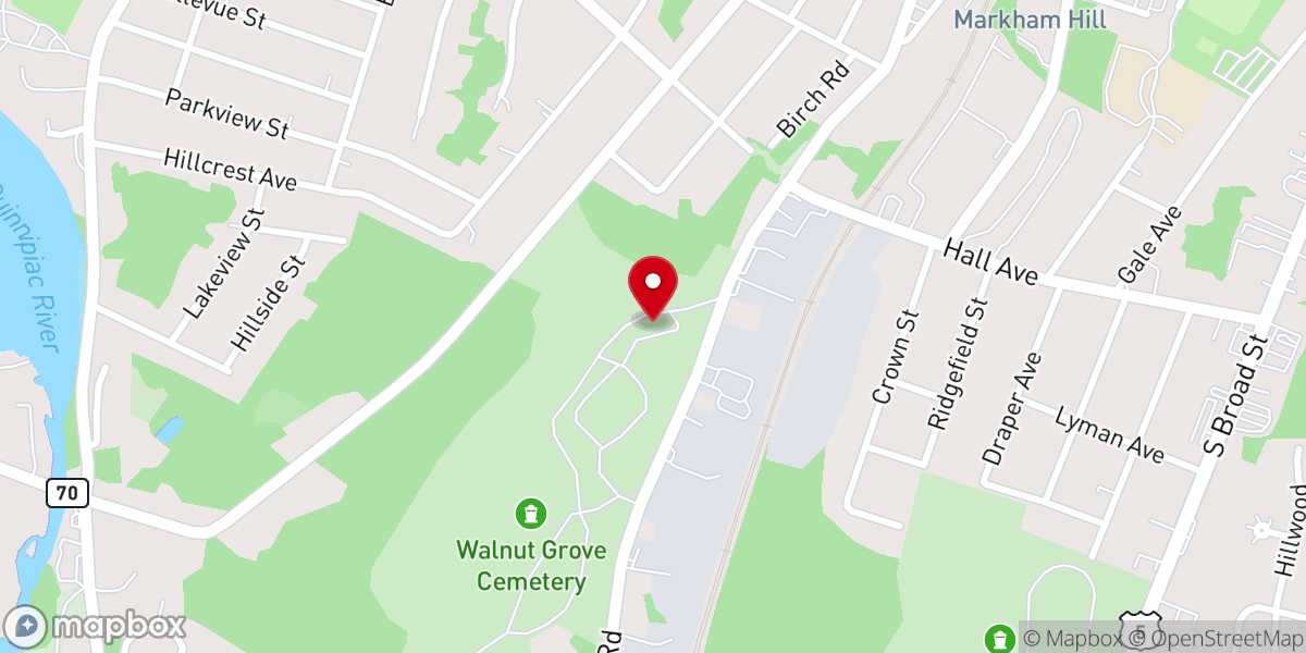 Map showing location of Walter Hubbard Memorial Chapel