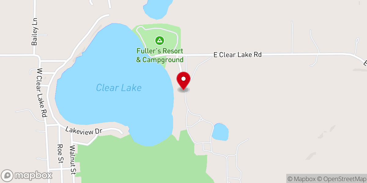 Map showing location of Life Action Camp