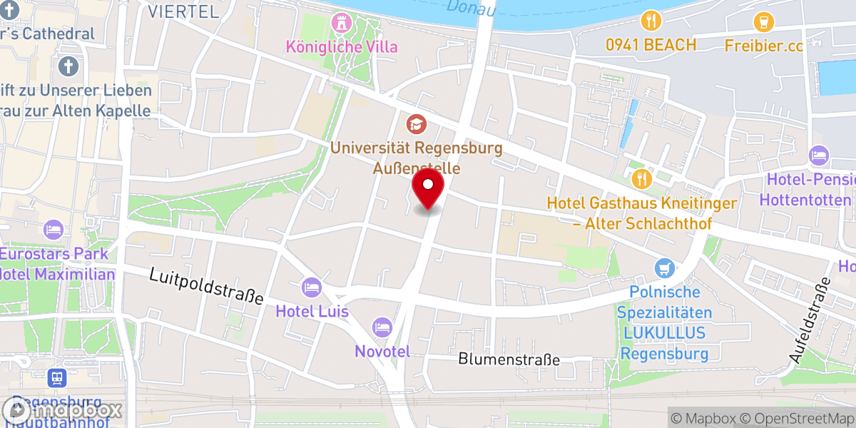 Map showing location of Kath. Pfarramt St. Cäcilia