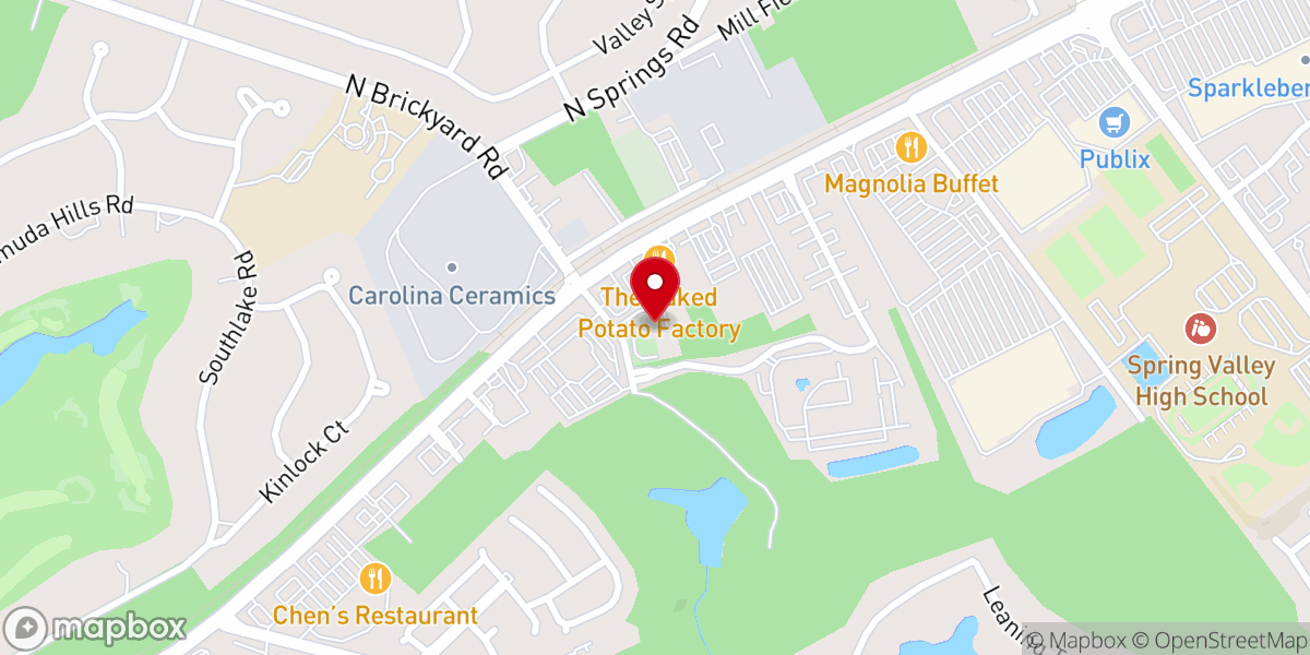 Map showing location of Holly Hill Church