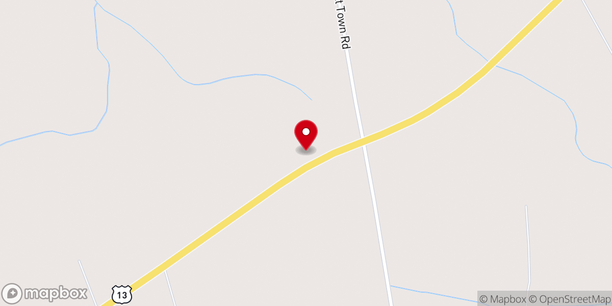 Map showing location of Jerusalem Methodist Church