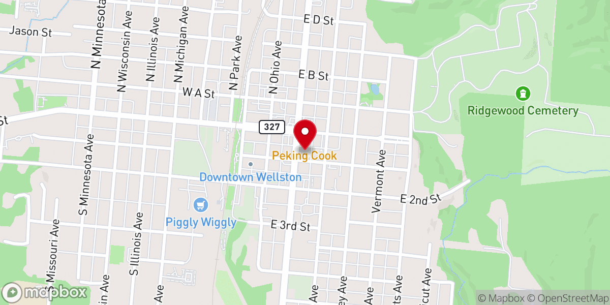 Map showing location of Wellston Presbyterian Church