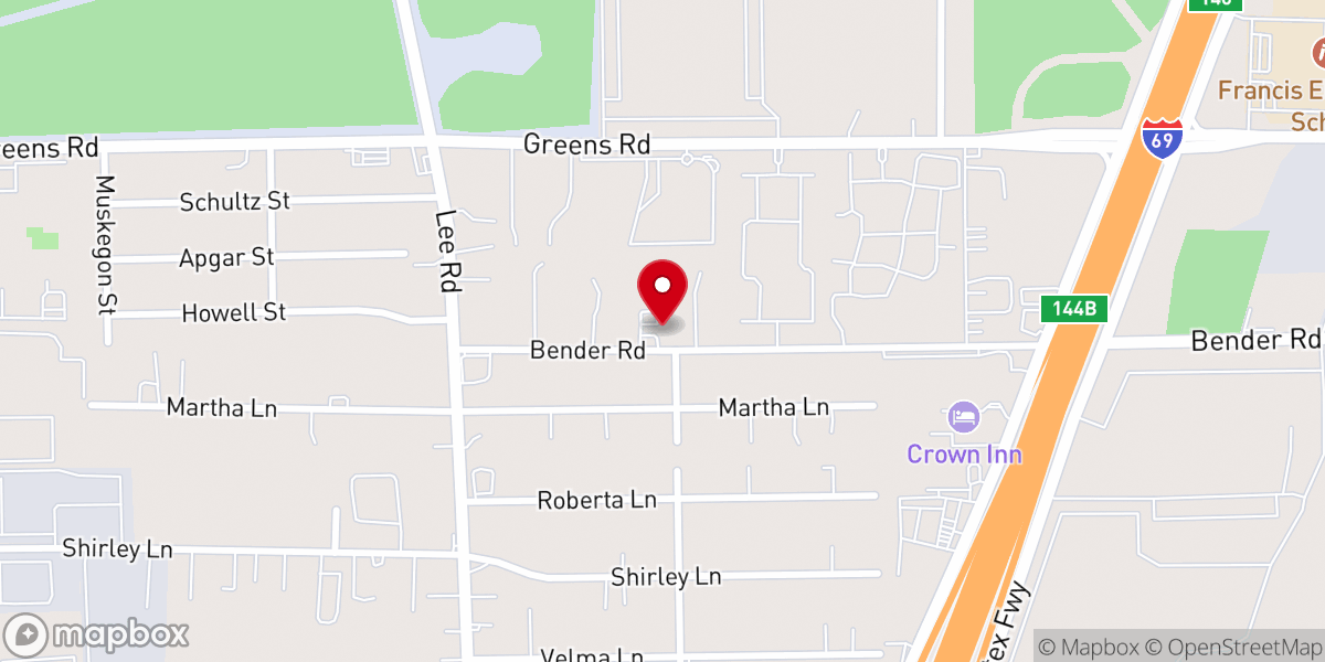 Map showing location of Templo Nazaret